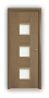 Дверь Standart 070, цвет дуб светлый, остекленная - превью фото 1
