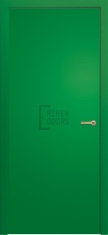 Дверь Rainbow, цвет зеленый RAL, глухая