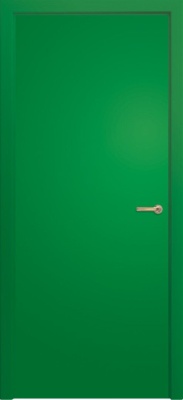 Дверь Rainbow, цвет зеленый RAL, глухая