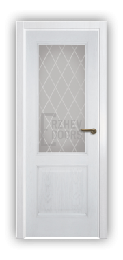 Дверь Velmi 01-709, цвет патина c серебром, остекленная - фото 1