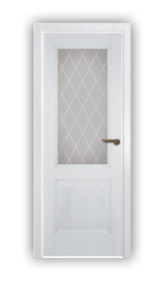Дверь Velmi 01-709, цвет патина c серебром, остекленная