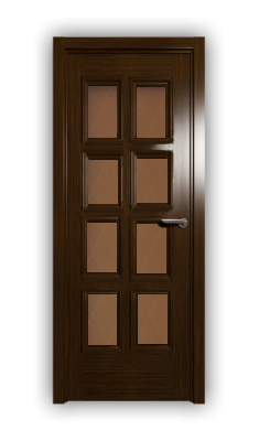 Дверь Velmi 10-146, цвет дуб тон 46, остекленная