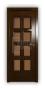 Дверь Velmi 10-146, цвет дуб тон 46, остекленная - превью фото 1