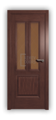 Дверь Velmi 08-221, цвет сапели, остекленная