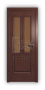 Дверь Velmi 08-221, цвет сапели, остекленная - превью фото 1