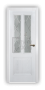 Дверь Velmi 08-709, цвет патина белая с серебром, остекленная - превью фото 1