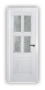 Дверь Velmi 07-709, цвет патина белая с серебром, остекленная - превью фото 1
