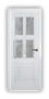 Дверь Velmi 07-709, цвет патина белая с серебром, остекленная - превью фото 1