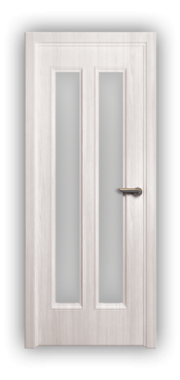 Дверь Velmi 05-801, цвет белый ясень, остекленная - фото 1