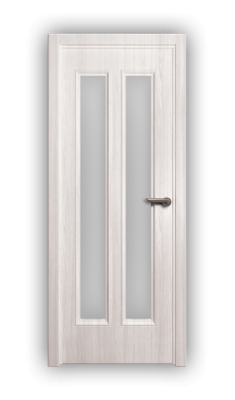 Дверь Velmi 05-801, цвет белый ясень, остекленная