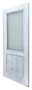 Дверь Velmi 01-709, цвет патина c серебром, остекленная - превью фото 3