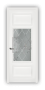 Дверь Velmi 03-603, цвет эмаль белая, остекленная - превью фото 1