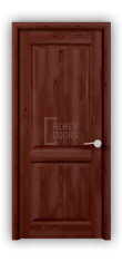 Дверь из массива сосны ECO 4214, покрытие - темно-коричневый лак, глухая