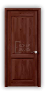 Дверь из массива сосны ECO 4214, покрытие - темно-коричневый лак, глухая - фото 1