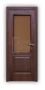 Дверь Velmi 01-221, цвет сапели, остекленная - превью фото 1