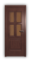 Дверь Velmi 07-221, цвет сапели, остекленная - превью фото 1