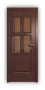 Дверь Velmi 07-221, цвет сапели, остекленная - превью фото 1