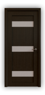 Дверь Quadro 2722, цвет венге - фото 1