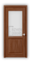 Дверь из массива сосны ECO 4213, покрытие - светло-коричневый лак, остекленная - превью фото 1