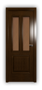 Дверь Velmi 08-146, цвет дуб тон 46, остекленная - фото 1