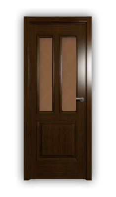 Дверь Velmi 08-146, цвет дуб тон 46, остекленная