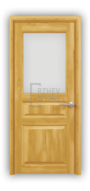 Дверь из массива сосны ECO 4311, покрытие - прозрачный лак, остекленная - фото 1