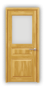 Дверь из массива сосны ECO 4311, покрытие - прозрачный лак, остекленная - превью фото 1
