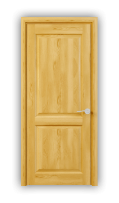 Дверь из массива сосны ECO 4211, покрытие - прозрачный лак, глухая