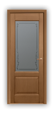 Дверь Neoclassic 830, цвет дуб светлый, остекленная - фото 1