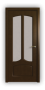 Дверь Classic 621, цвет дуб тон 46, остекленная - превью фото 1