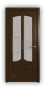 Дверь Classic 621, цвет дуб тон 46, остекленная - превью фото 1