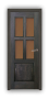 Дверь Velmi 07-5111, цвет дуб мореный, остекленная - превью фото 1