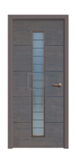 Дверь Scandi 069, цвет серый бейц, остекленная