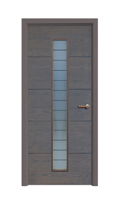 Дверь Scandi 069, цвет серый бейц, остекленная