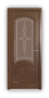 Дверь Classic 328, цвет орех, остекленная - превью фото 1