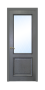 Дверь Velmi 01-109, цвет серая патина, остекленная - превью фото 1