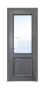 Дверь Velmi 01-109, цвет серая патина, остекленная - превью фото 1