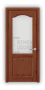 Дверь из массива сосны ECO 4223, покрытие светло-коричневый лак, остекленная - превью фото 1