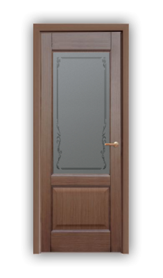 Дверь Neoclassic 838, цвет орех, остекленная