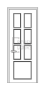 Дверь Velmi 09-104, цвет антрацит, глухая - превью фото 1