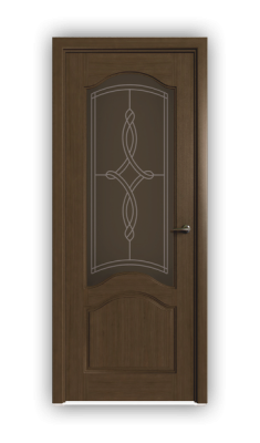 Дверь Classic 200, цвет дуб тон 46, остекленная