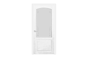 Дверь Neoclassic 811, цвет сапели, остекленная - фото 1