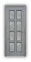 Дверь Velmi 10-109, цвет серая патина, остекленная - превью фото 1