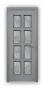 Дверь Velmi 10-109, цвет серая патина, остекленная - превью фото 1