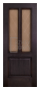 Дверь Velmi 08-123, цвет дуб черный, остекленная - превью фото 2