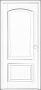 Дверь Neoclassic 810, цвет патина серебро, остекленная - превью фото 1