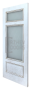 Дверь Velmi 03-709, цвет патина с серебром, остекленная - превью фото 2