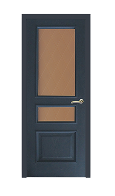 Дверь Velmi 02-104, цвет антрацит, остекленная