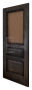 Дверь Velmi 02-5111, цвет дуб мореный, остекленная - превью фото 3