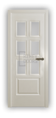 Дверь Velmi 09-102, цвет эмаль ваниль, остекленная - фото 1